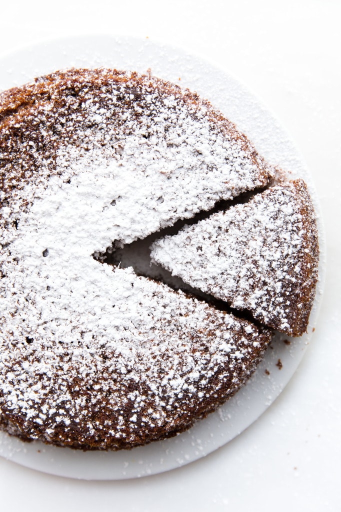 Fresh Ginger and Molasses Cake on plate