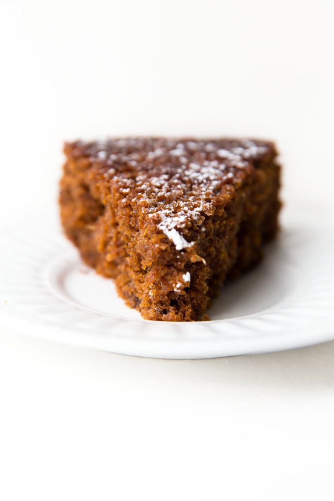 Fresh Ginger and Molasses Cake slice
