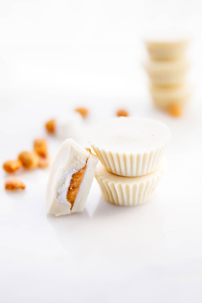 White Chocolate Peanut Butter Fluff Cups