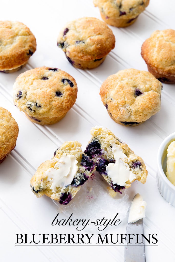 bakery style blueberry muffins
