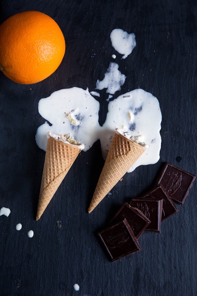 Orange Chocolate Chip Ice Cream combines zesty oranges with sweet chocolate chips and a creamy vanilla custard base. Yum!