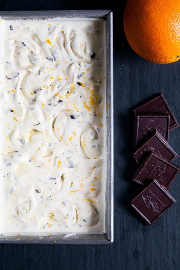 Orange Chocolate Chip Ice Cream combines zesty oranges with sweet chocolate chips and a creamy vanilla custard base. Yum!
