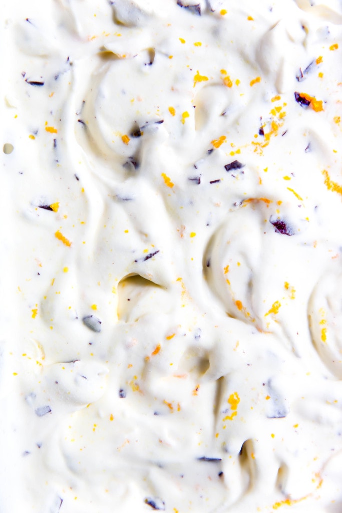 Orange Chocolate Chip Ice Cream combines zesty oranges with sweet chocolate chips and a creamy vanilla custard base. Yum!