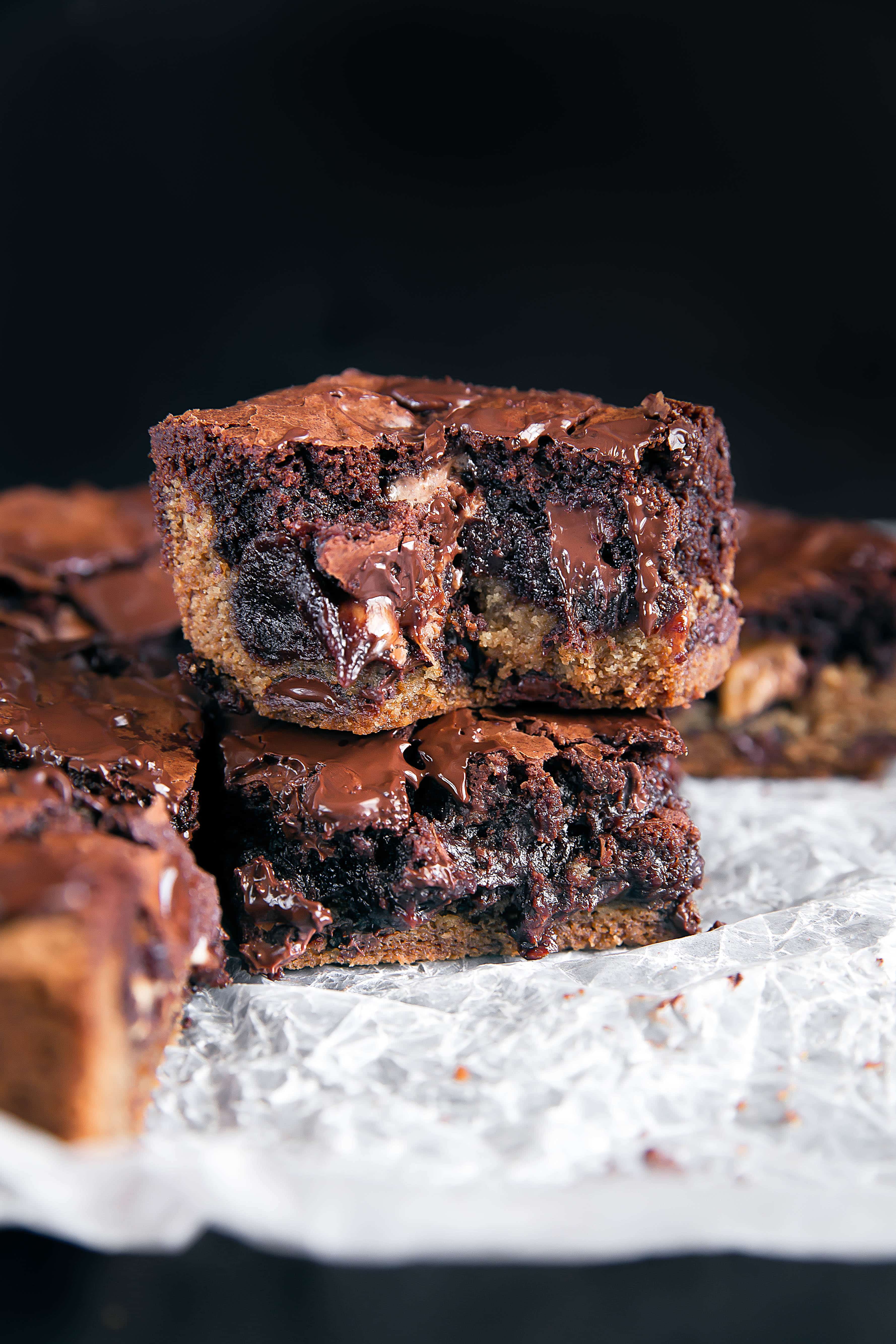 chocolate chip cookie brownies