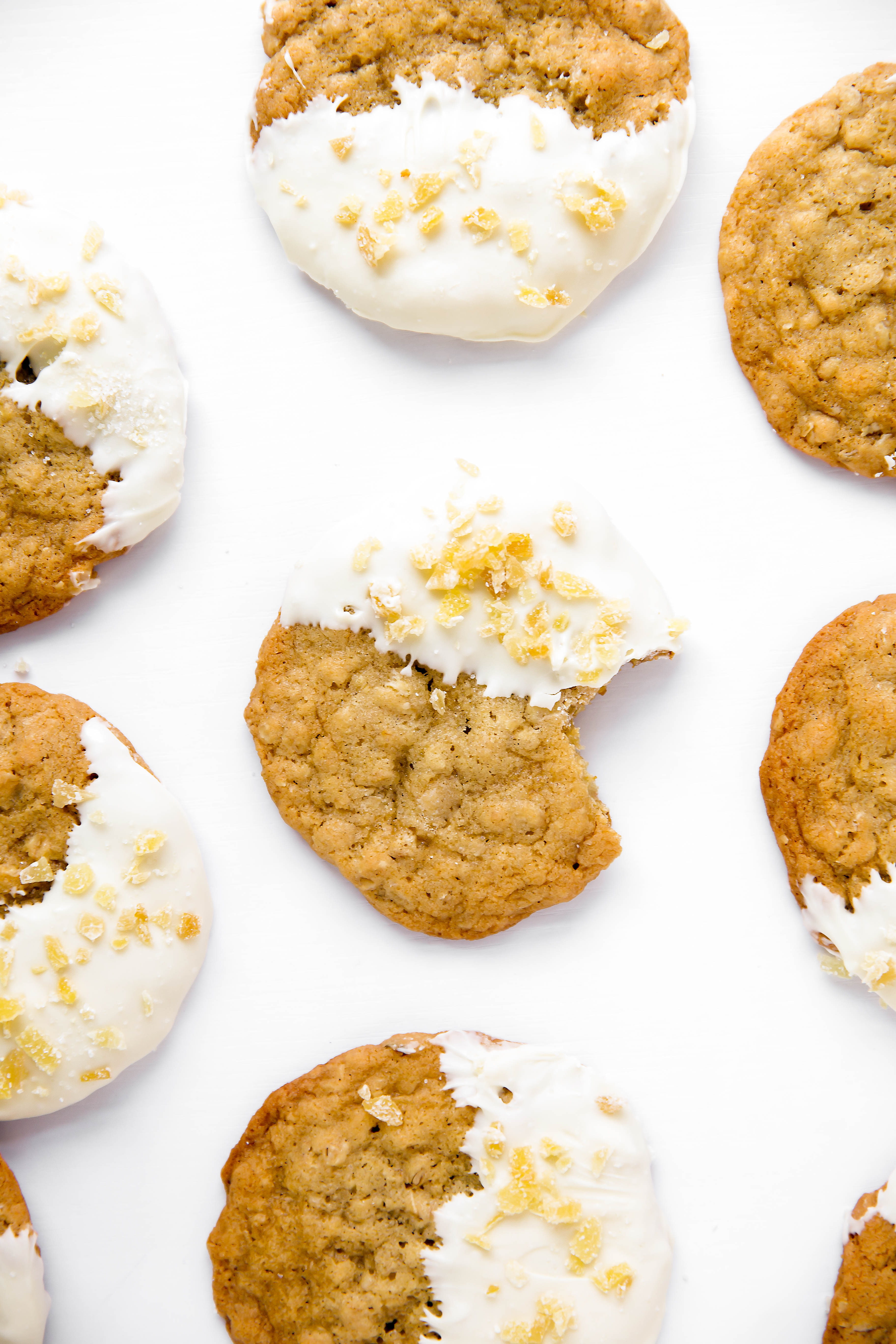 Crispy on the outside, chewy on the inside, and bursting with flavor, these White Chocolate Ginger Oatmeal Cookies will have you reaching into the cookie jar over and over again!