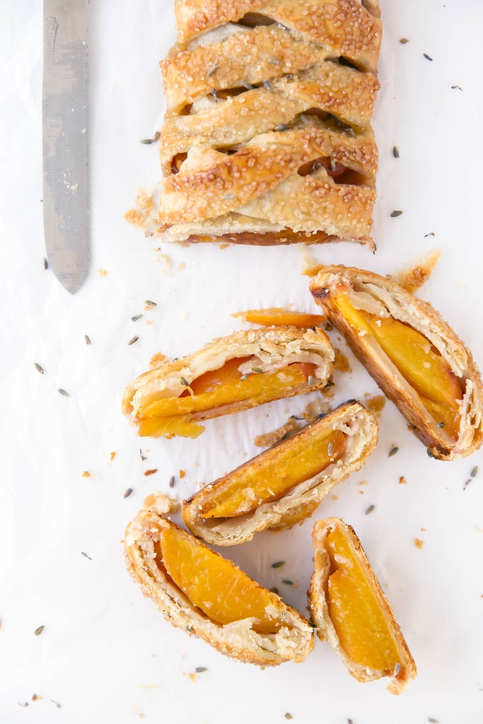 Aromatic and warm, this Lavender Peach Strudel is sure to amaze!