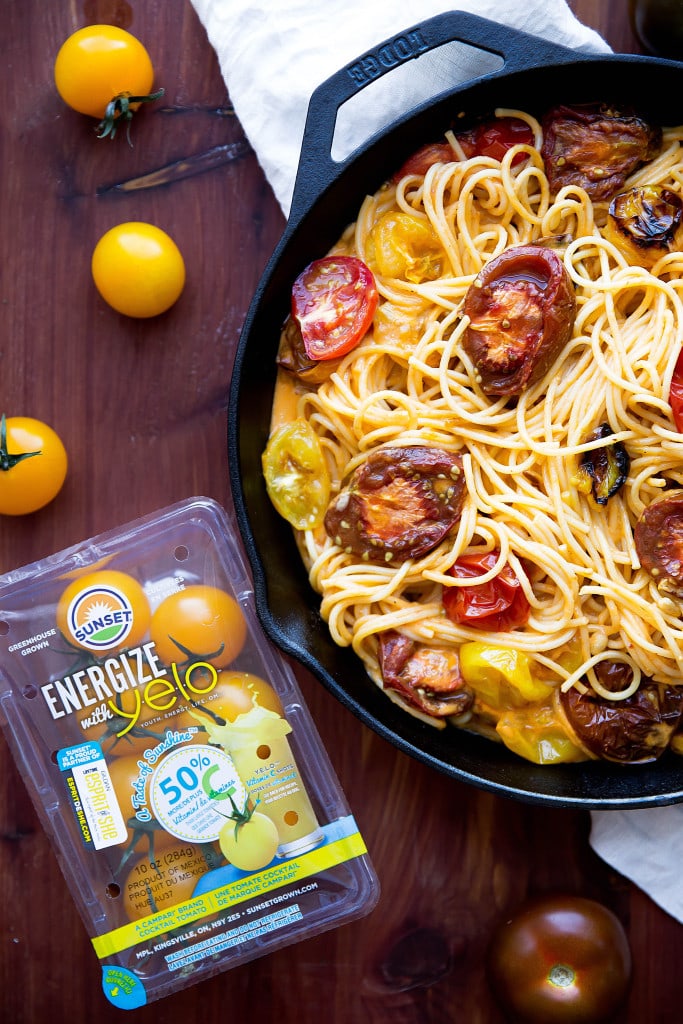 spaghetti with tomato cream sauce