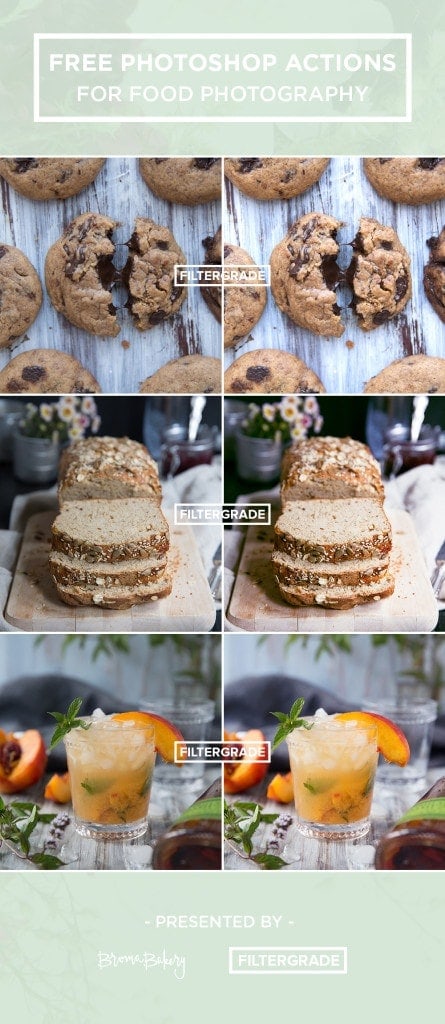 Transform your photos instantly with free Photoshop actions for food photography! 