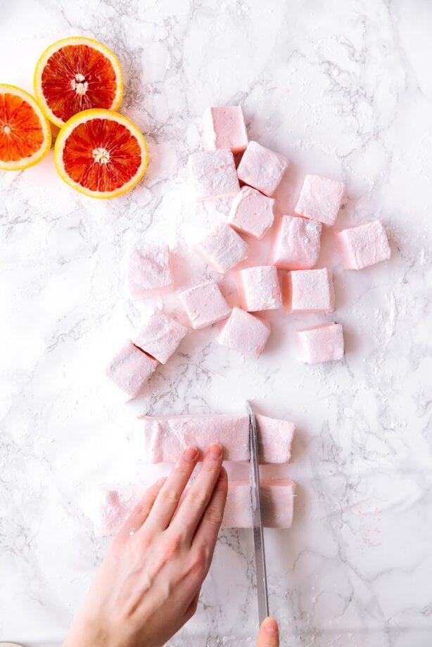 It's citrus season, let's celebrate with fluffy Blood Orange Marshmallows!