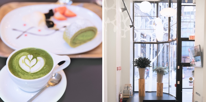 Matcha Latte at Ogawa Coffee, Boston