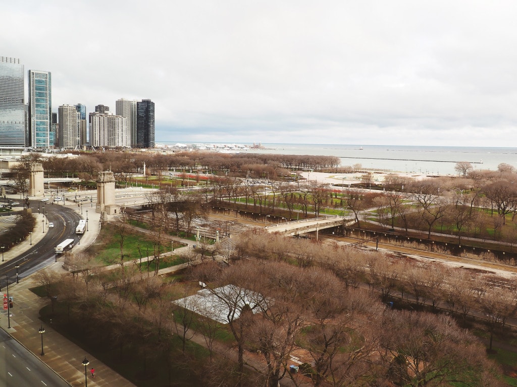 View from The Blackstone Hotel, Chicago
