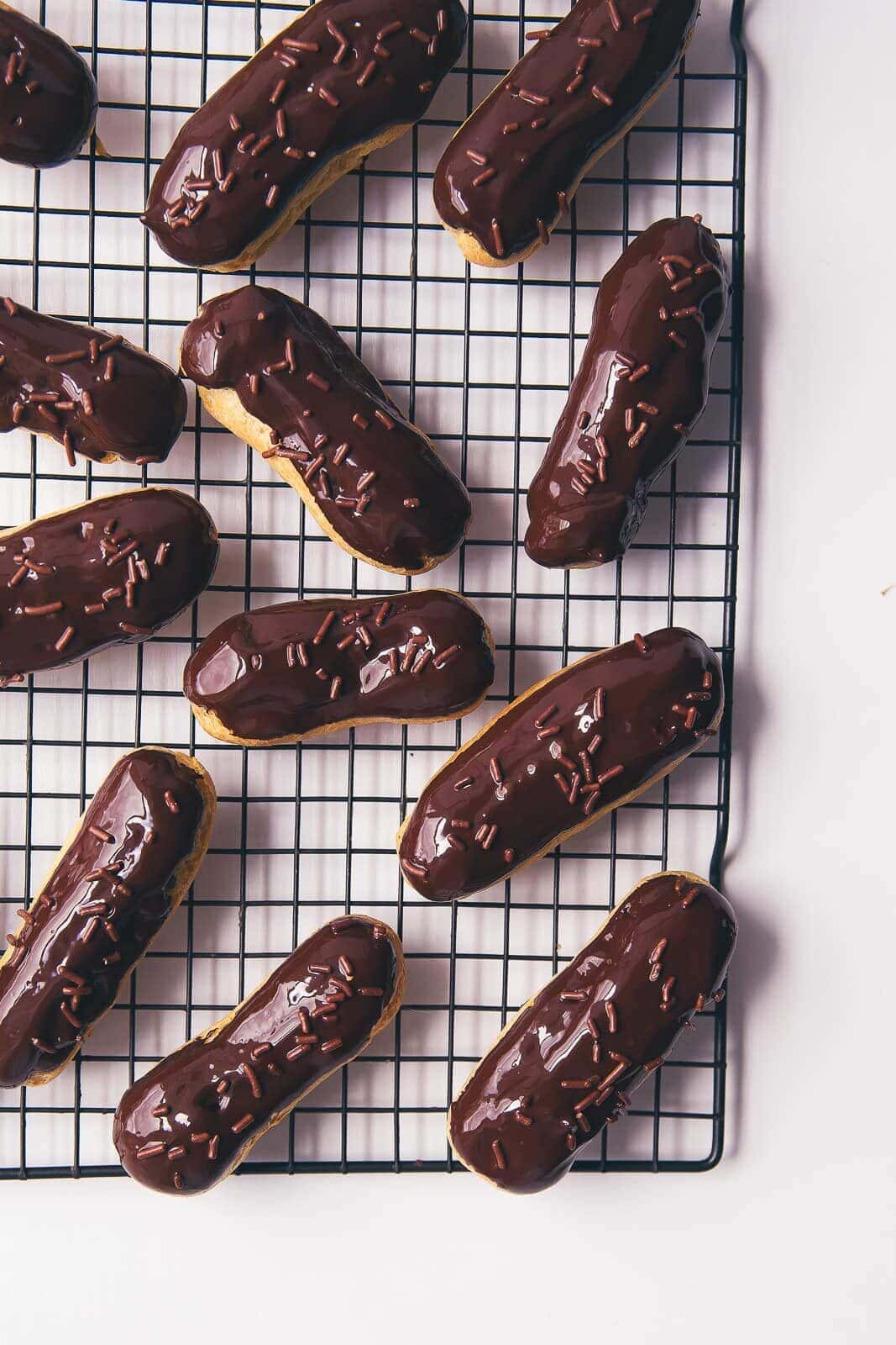Caramelized Banana Cream Pie Eclairs are a total crowd-pleaser for breakfast, brunch, and dinner (I mean dessert. Dinner. Both.)