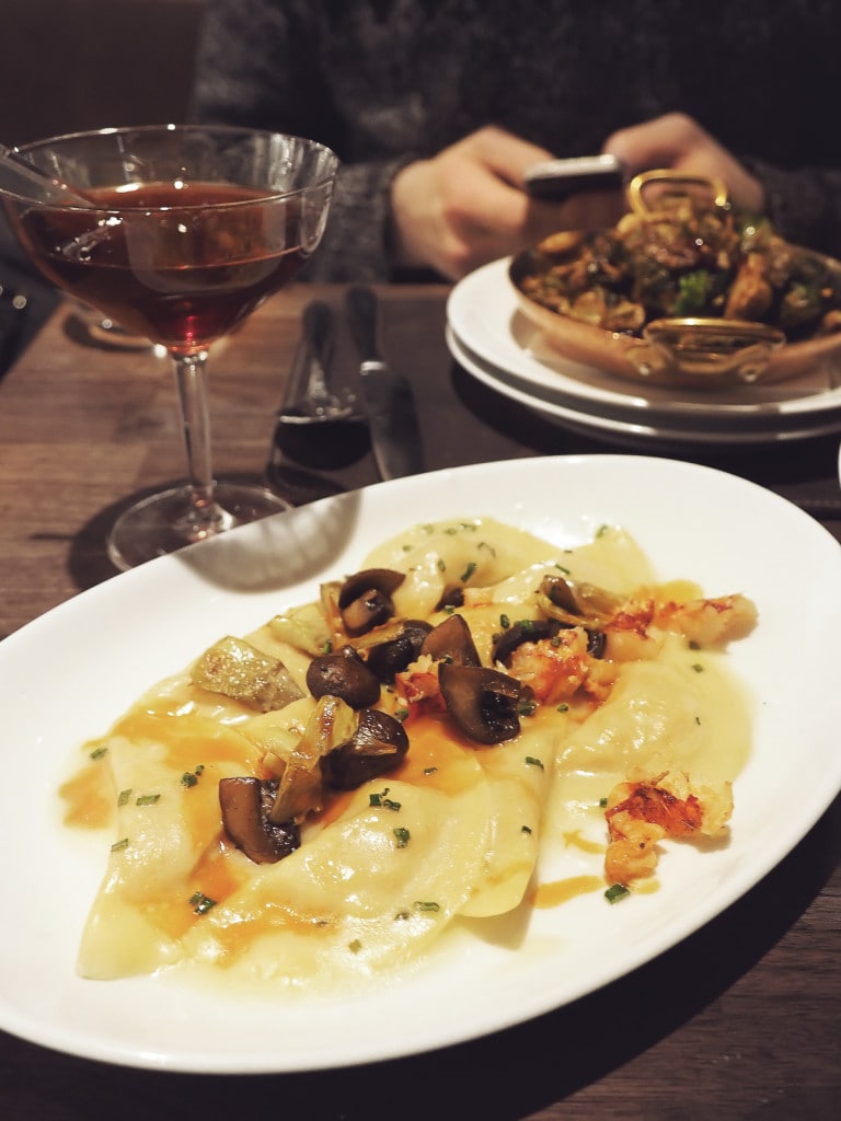 Lobster Ravioli at Dolce Italian, Chicago