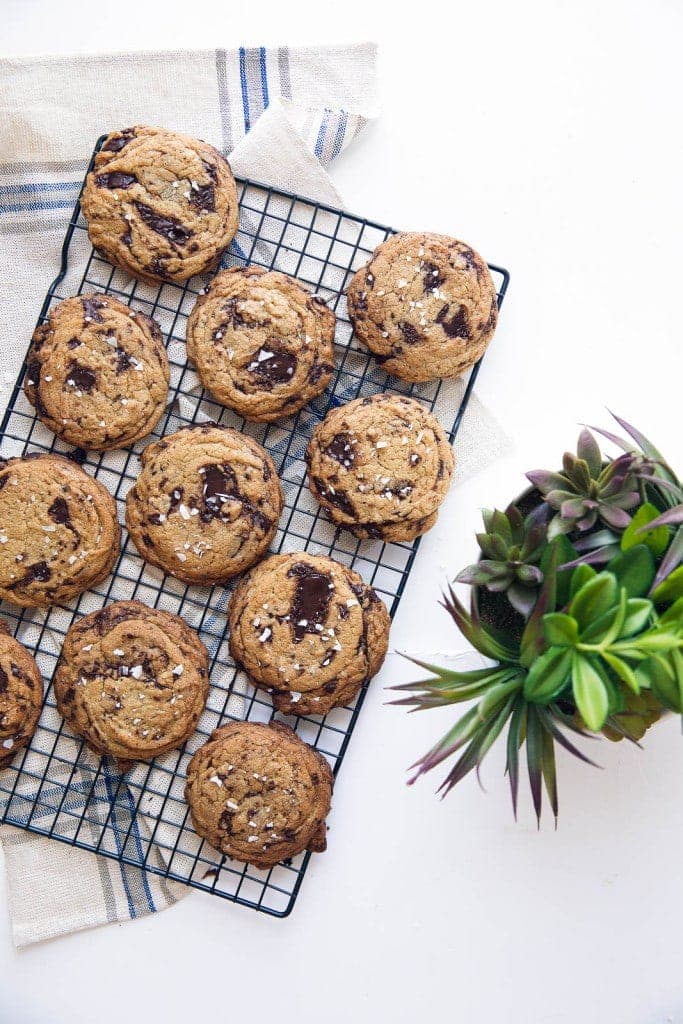  olive oil cookies on a wire rack
