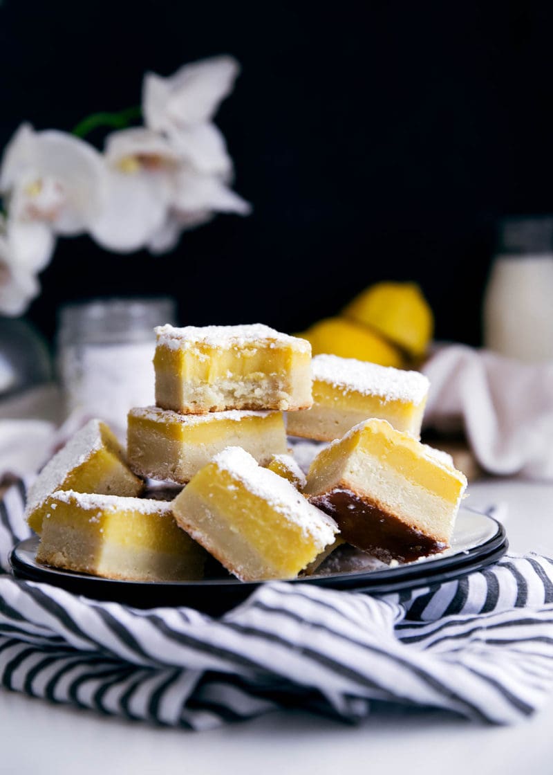 stack of ginger lemon bars
