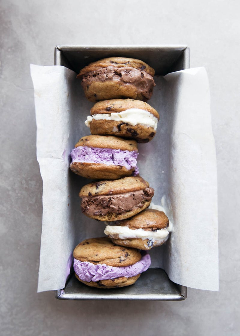 Learn the secret to making the best ice cream sandwich cookies ever! Crunchy on the outside, chewy on the inside, and the perfect thickness to hold a huge scoop of ice cream.