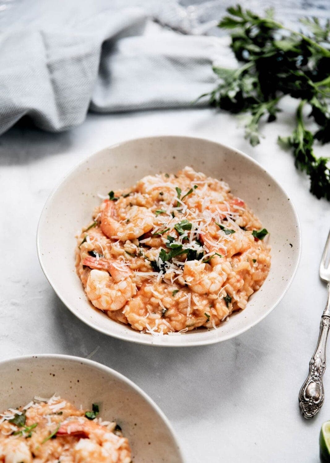 tomato shrimp risotto