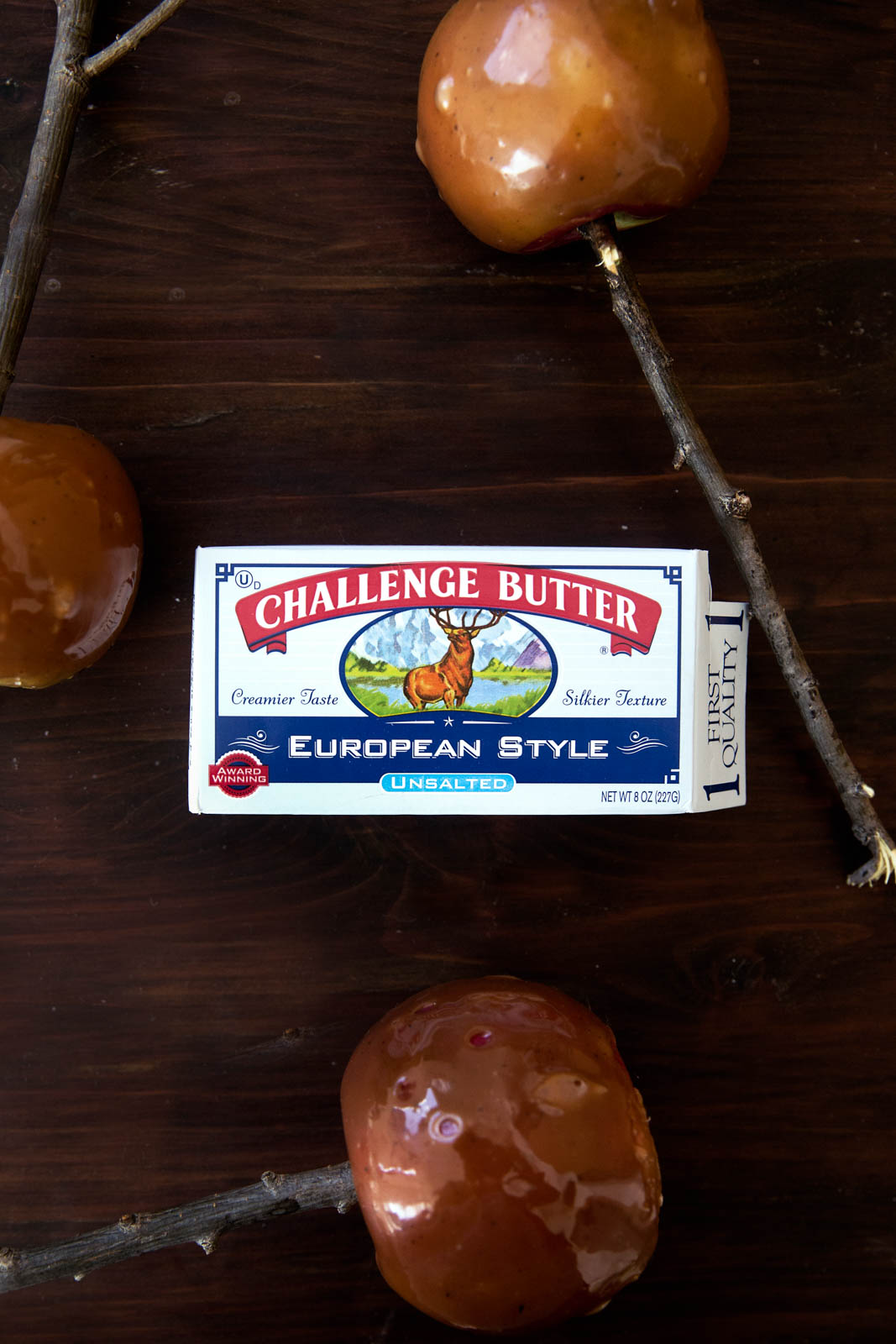 Homemade caramel apples spiked with bourbon and flavored with brown butter... uhm, YES PLEASE?!