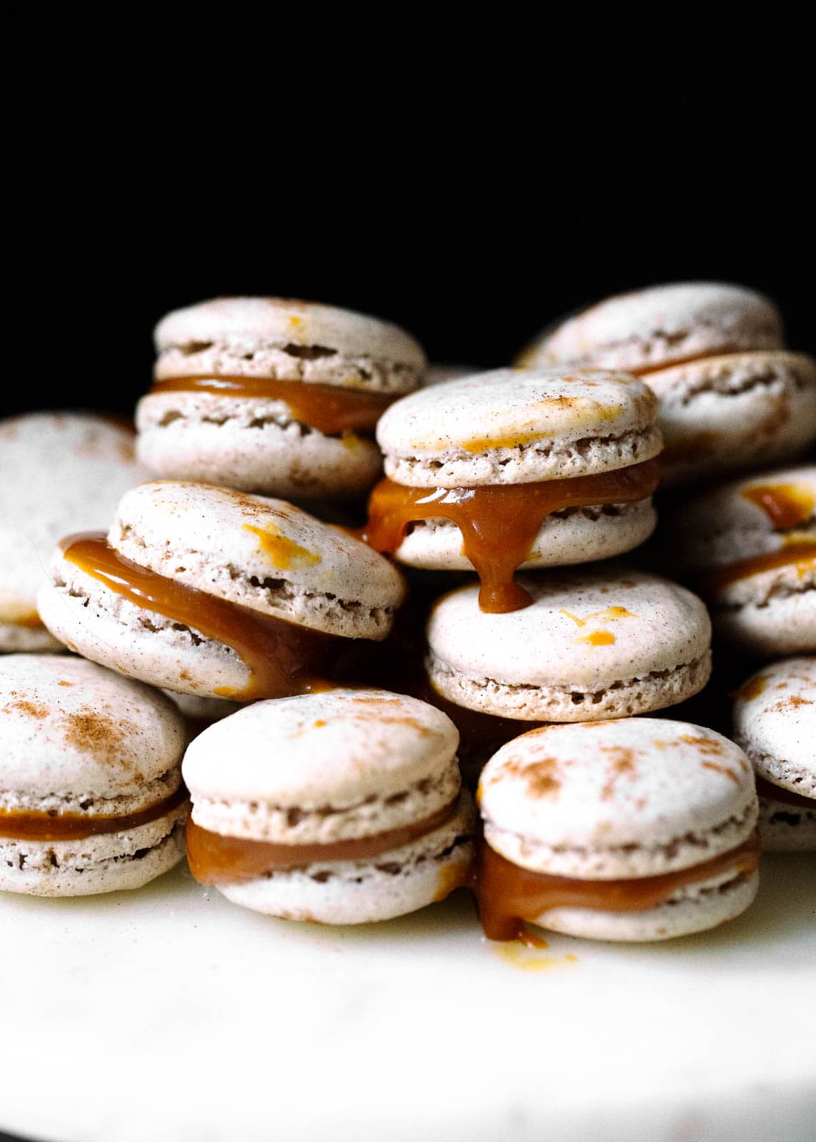 salted caramel macarons