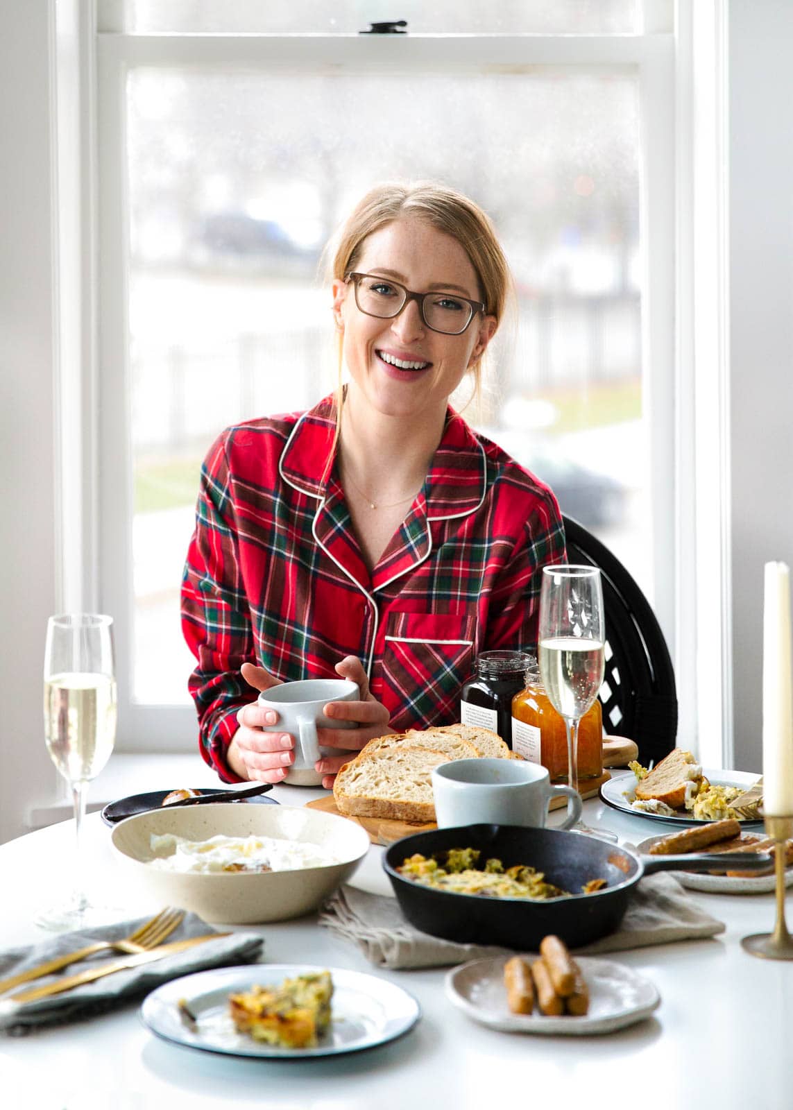 A bountiful 5-dish Christmas Brunch that takes 45 minutes from start to finish.