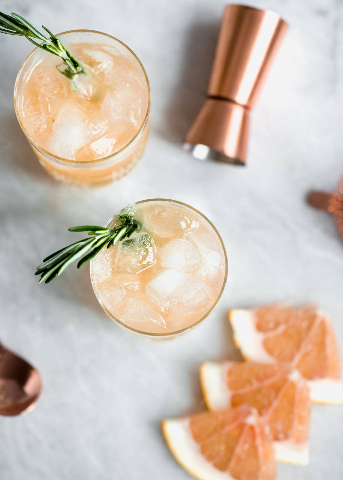 Named after the iconic dancer Ginger Rogers, this refreshing cocktail is made with fresh grapefruit juice, homemade ginger syrup, and gin!