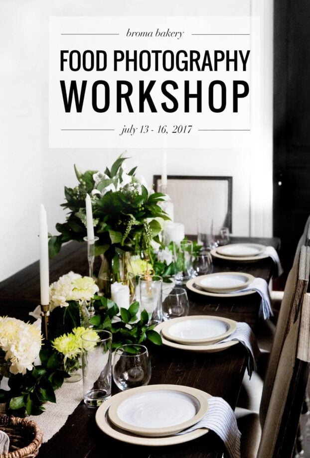 Come join us July 13-16, 2017 for a 4-day food photography workshop in Ann Arbor, MI!
