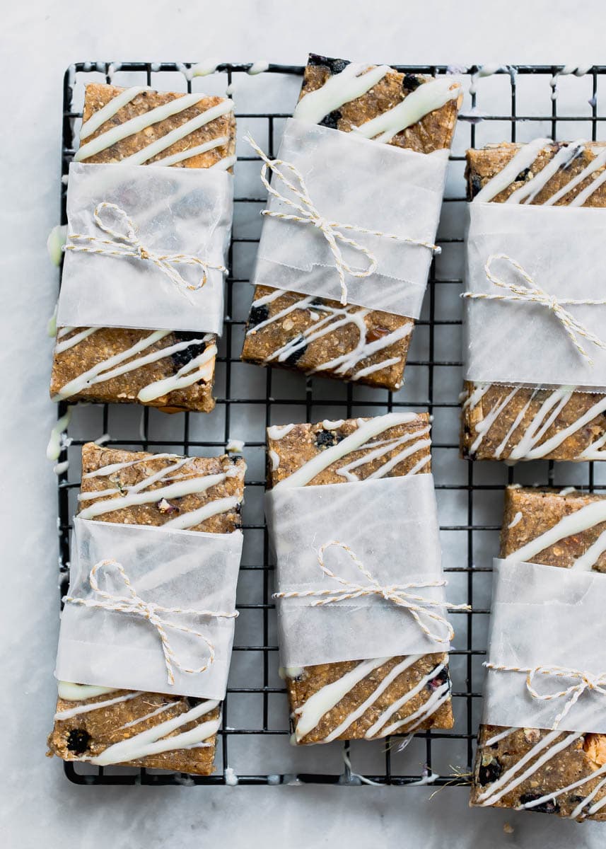 No bake Blueberry Almond Breakfast Bars so good you'll forget they're healthy. Vegan, gluten-free, and ridiculously delicious!