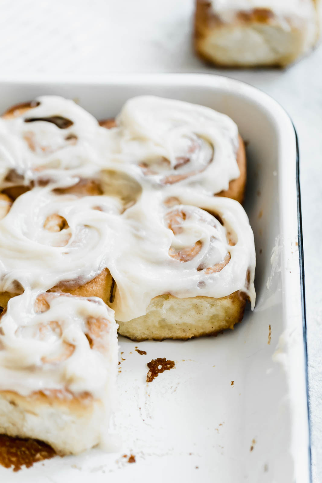 pan of maple cinnamon sticky buns