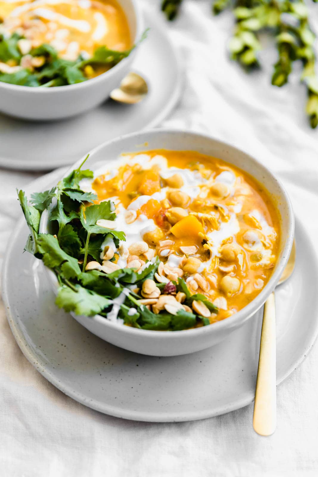 Turmeric Chicken Soup bowls