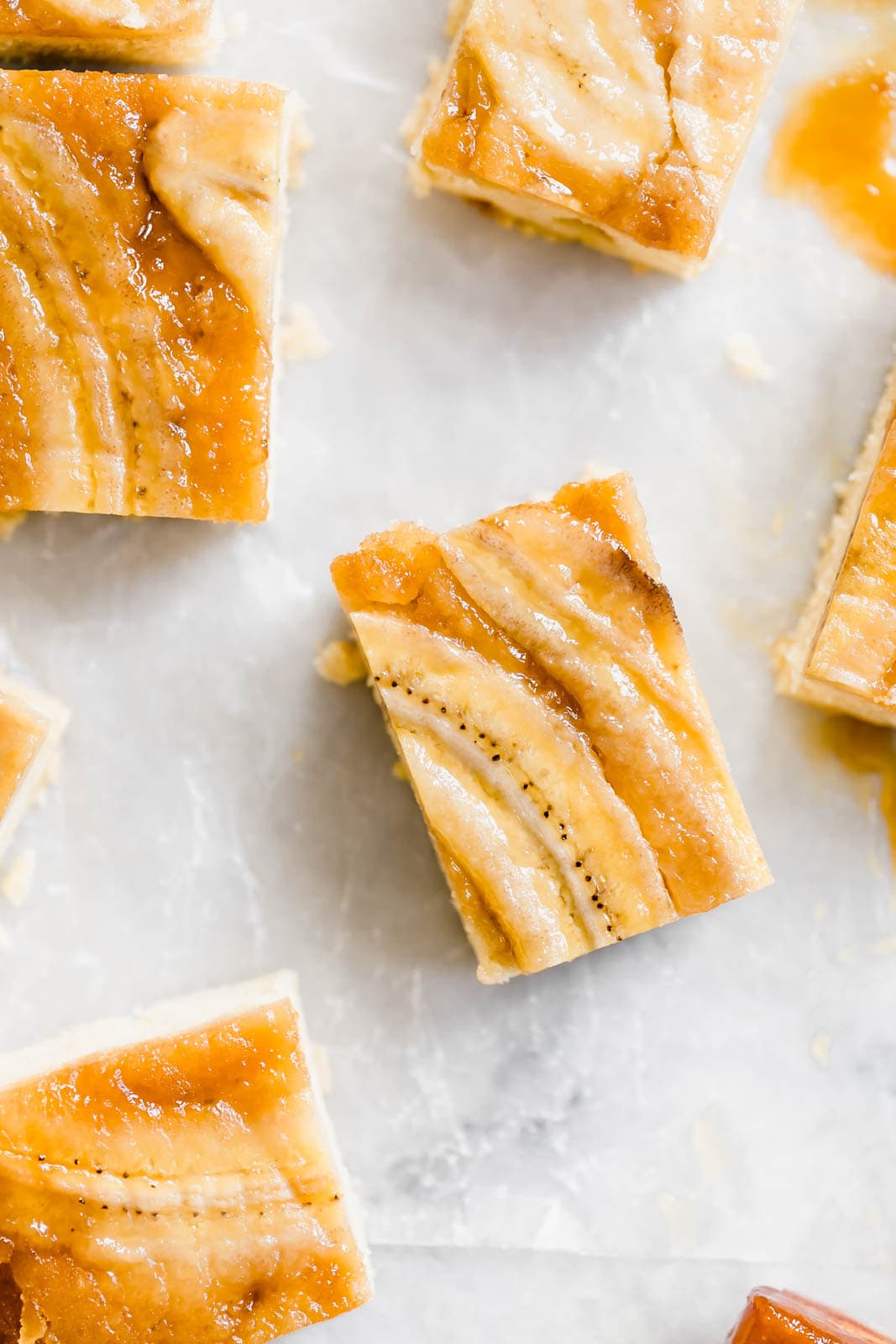 slices of Banana Upside Down Cake