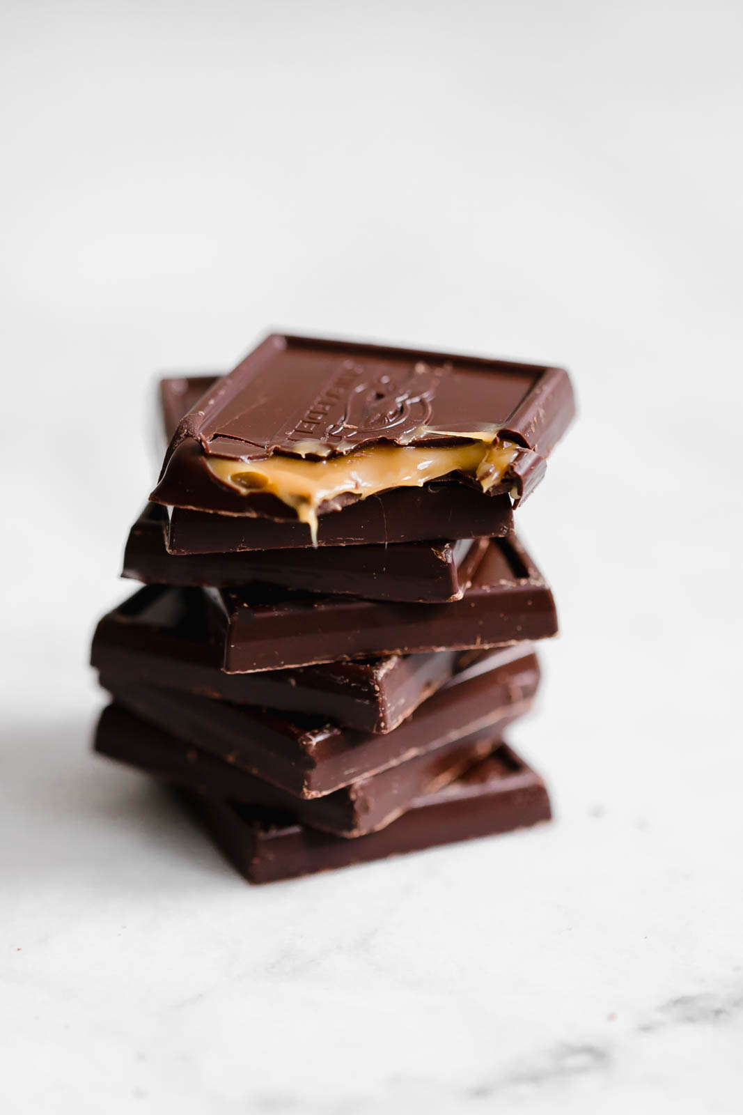 stack of chocolate squares