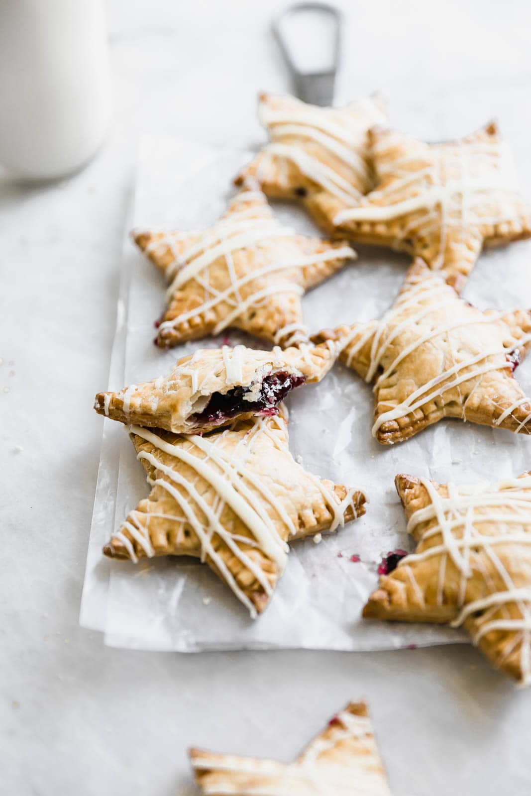 Sometimes, you just want pie. And some of those sometimes, you want pie that fits in your hand. Enter: these White Chocolate Blueberry Star Shaped Hand Pies