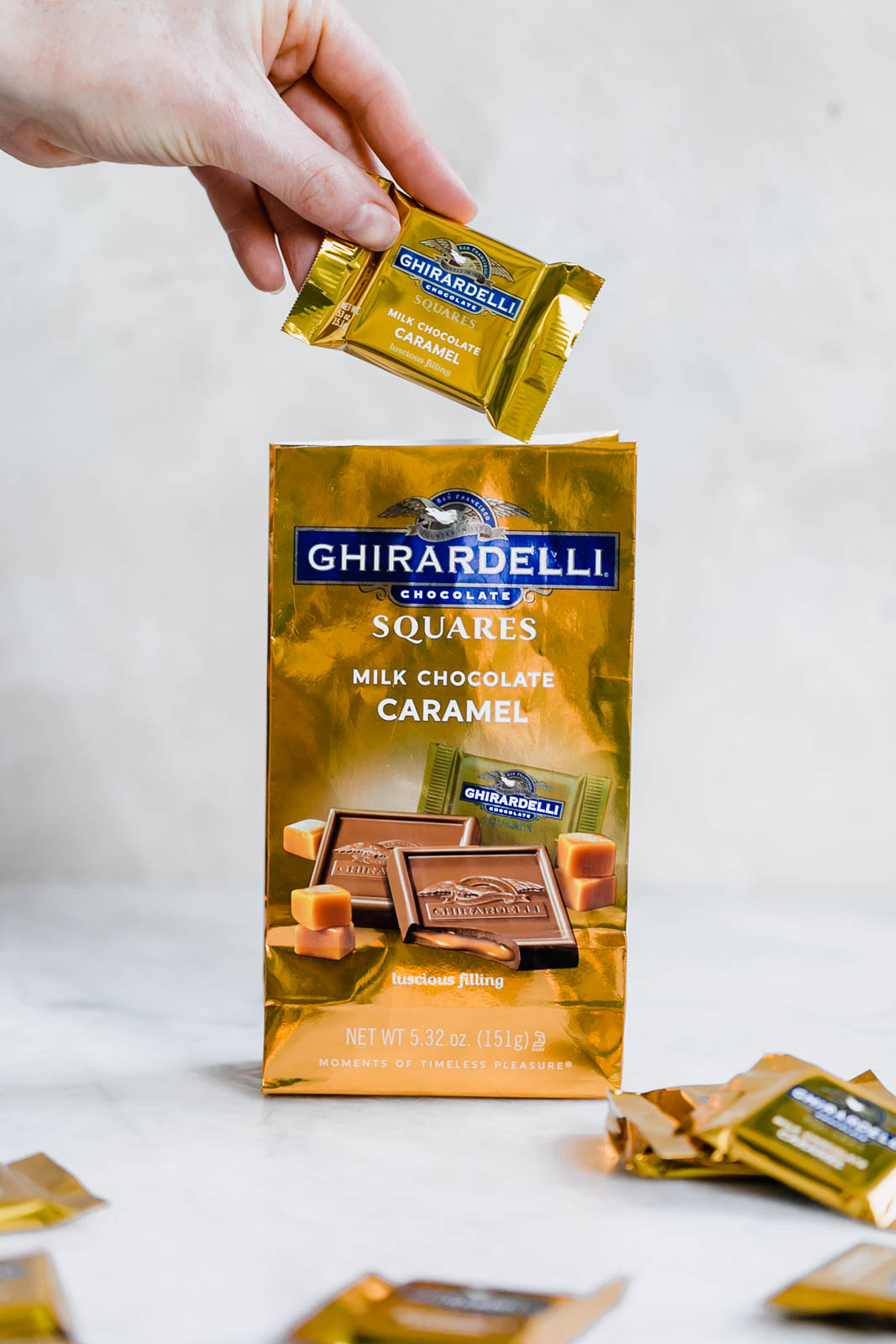 bag of ghirardelli chocolate
