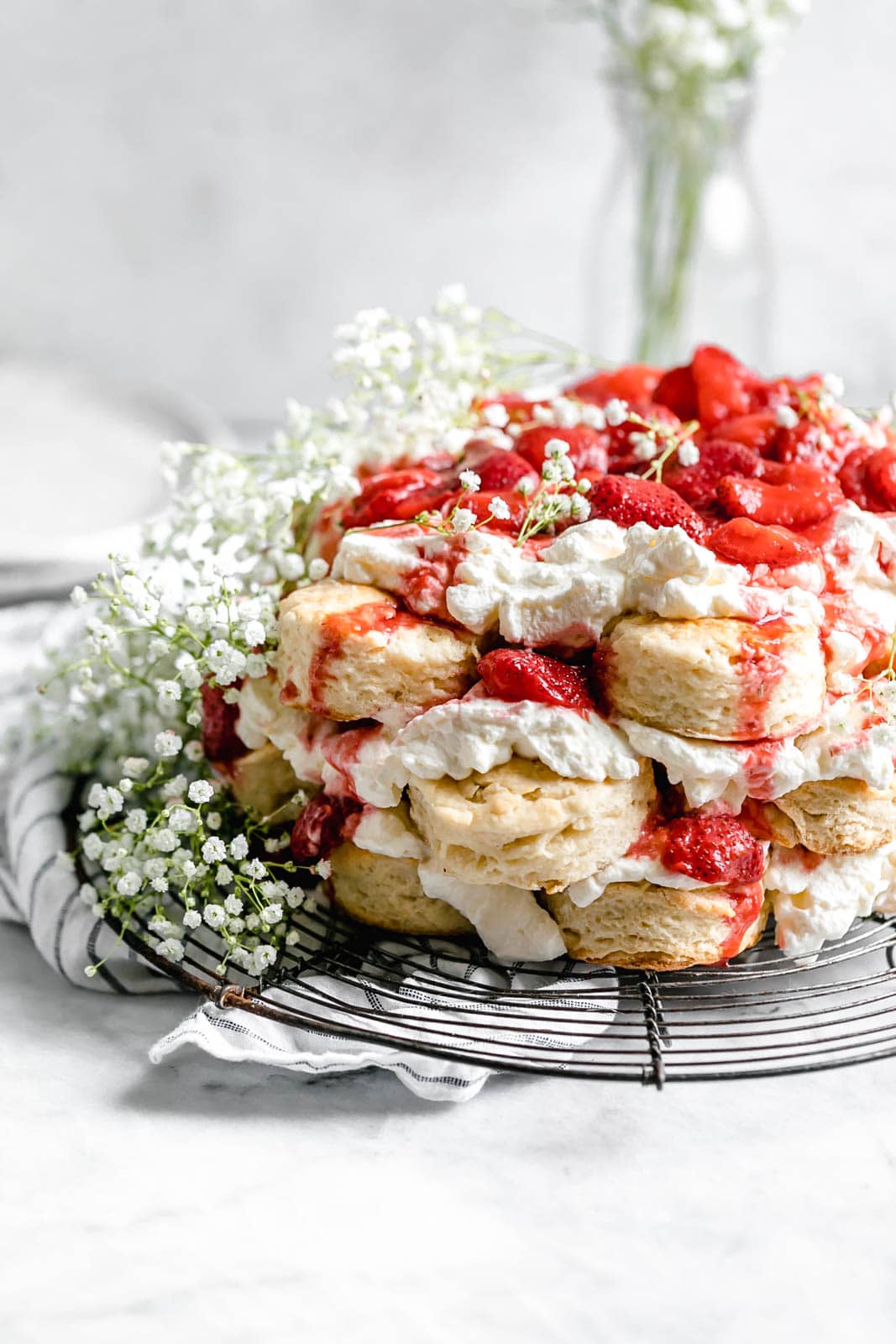 giant strawberry shortcake cake