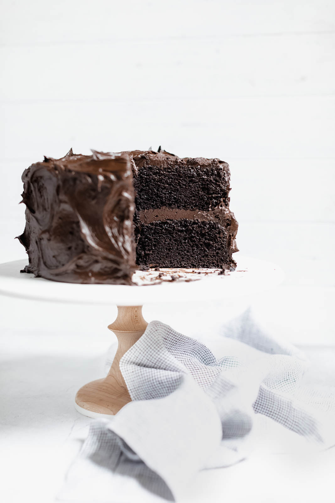 The Blackout Chocolate Cake to end all other chocolate cakes. Aka a moist as heck chocolate cake with a sinful chocolate buttercream frosting.
