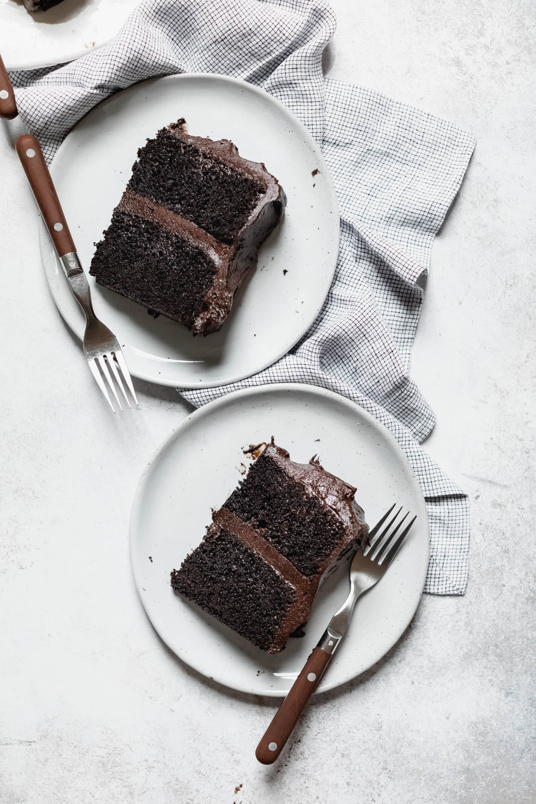 The Blackout Chocolate Cake to end all other chocolate cakes. Aka a moist as heck chocolate cake with a sinful chocolate buttercream frosting.