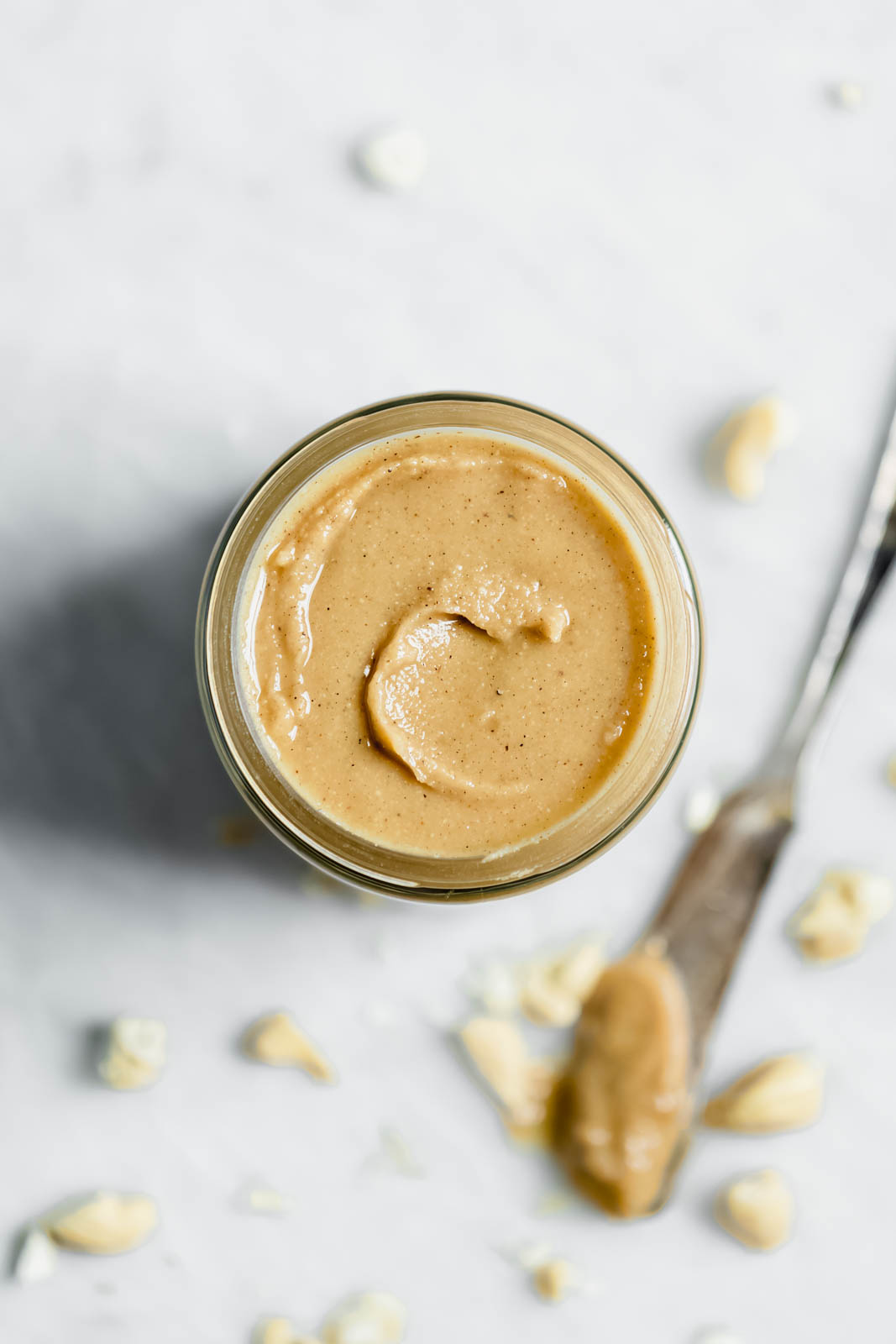 Vanilla Cardamom Cashew Butter in jar