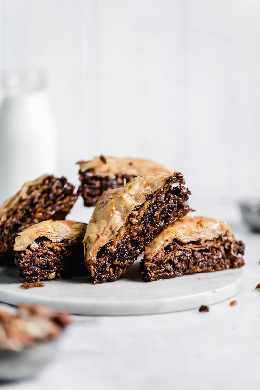 An out-of-this-world Chocolate Hazelnut Baklava soaked in a cocoa nib and honey syrup. From the Sofra bakery cookbook, Soframiz!