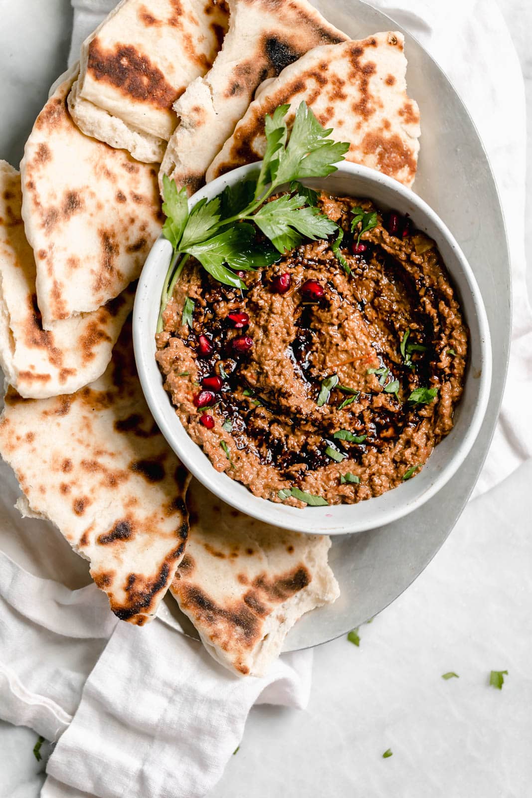 Muhammara (Roasted Red Pepper Walnut Dip)