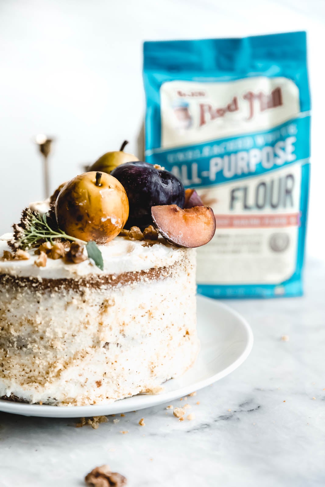 Maple Walnut Cake with Maple Frosting