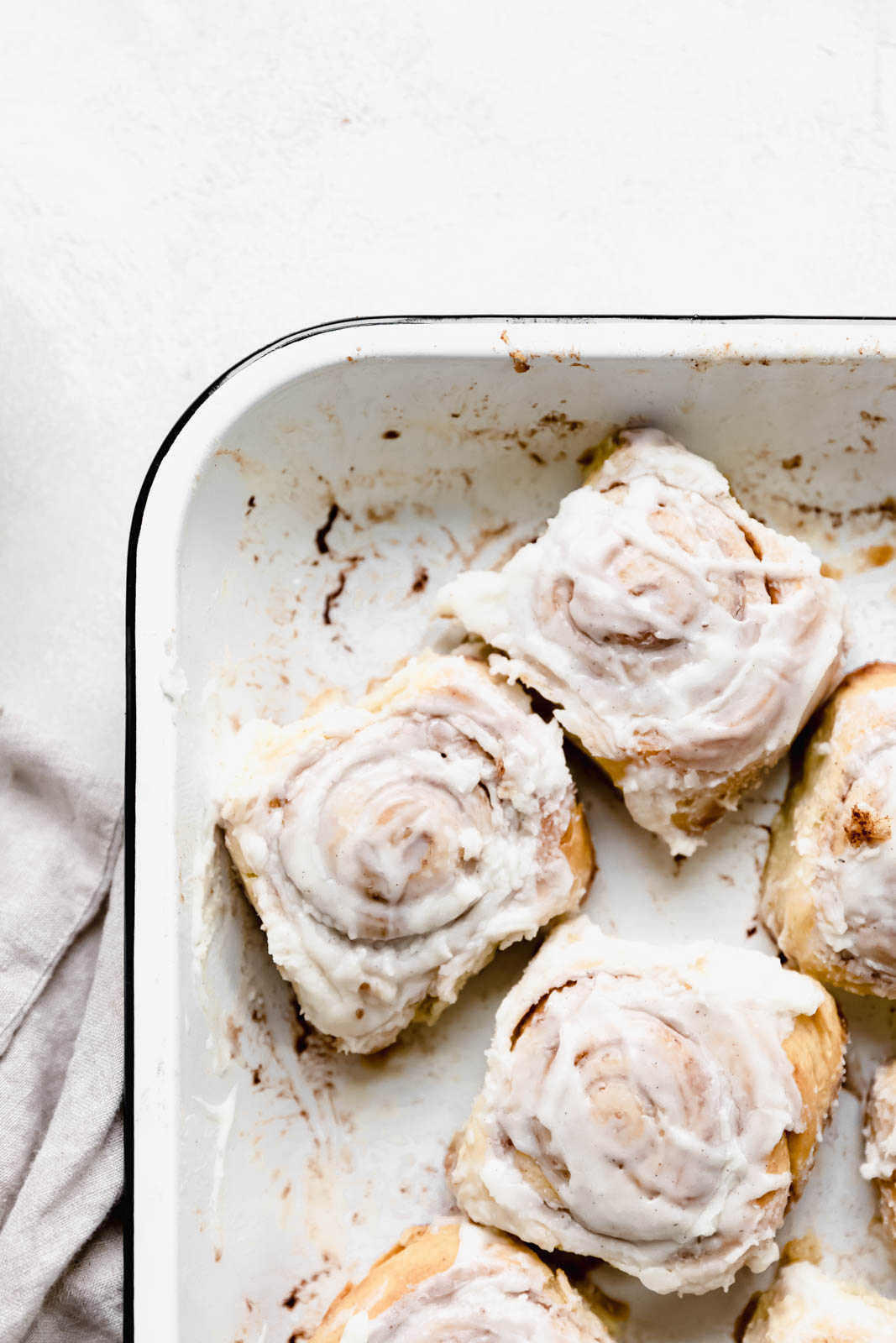 The softest, most perfect Cinnamon Buns I've ever had, made with vanilla beans and a cream cheese frosting. Well worth the effort!!!