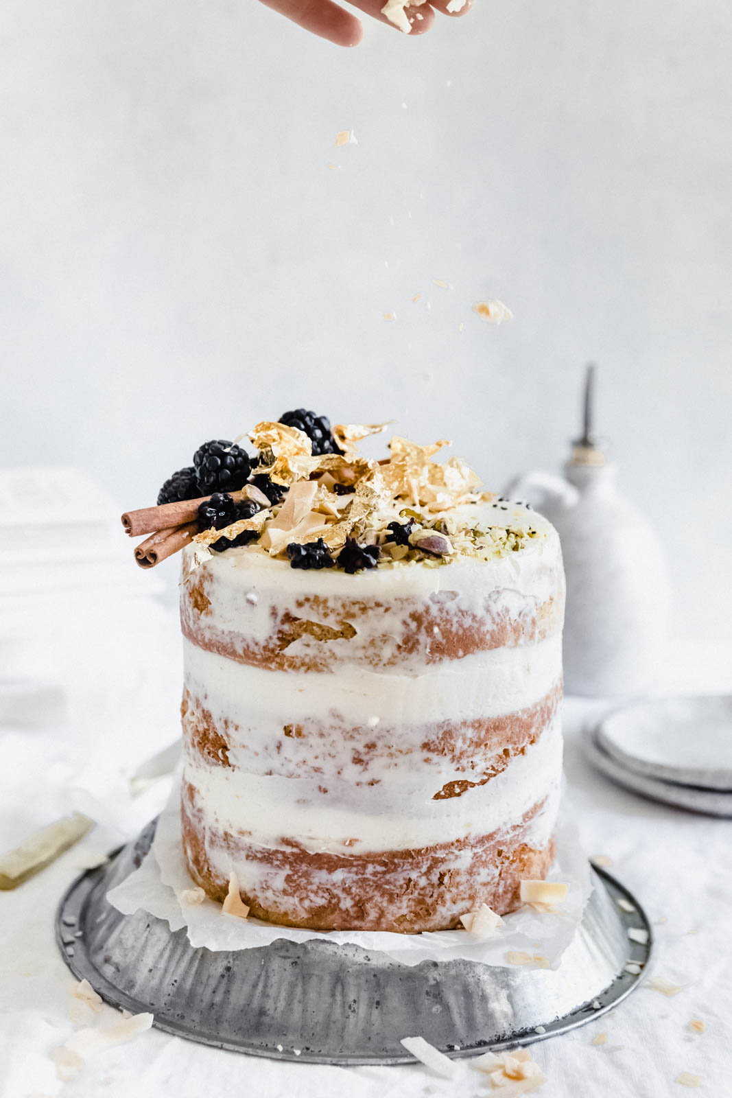 Like chai tea in a cake, this Chai Spice Cake with Vanilla Cream Cheese Frosting is delicately spiced with cinnamon, cardamom, and ginger. YUMMA.