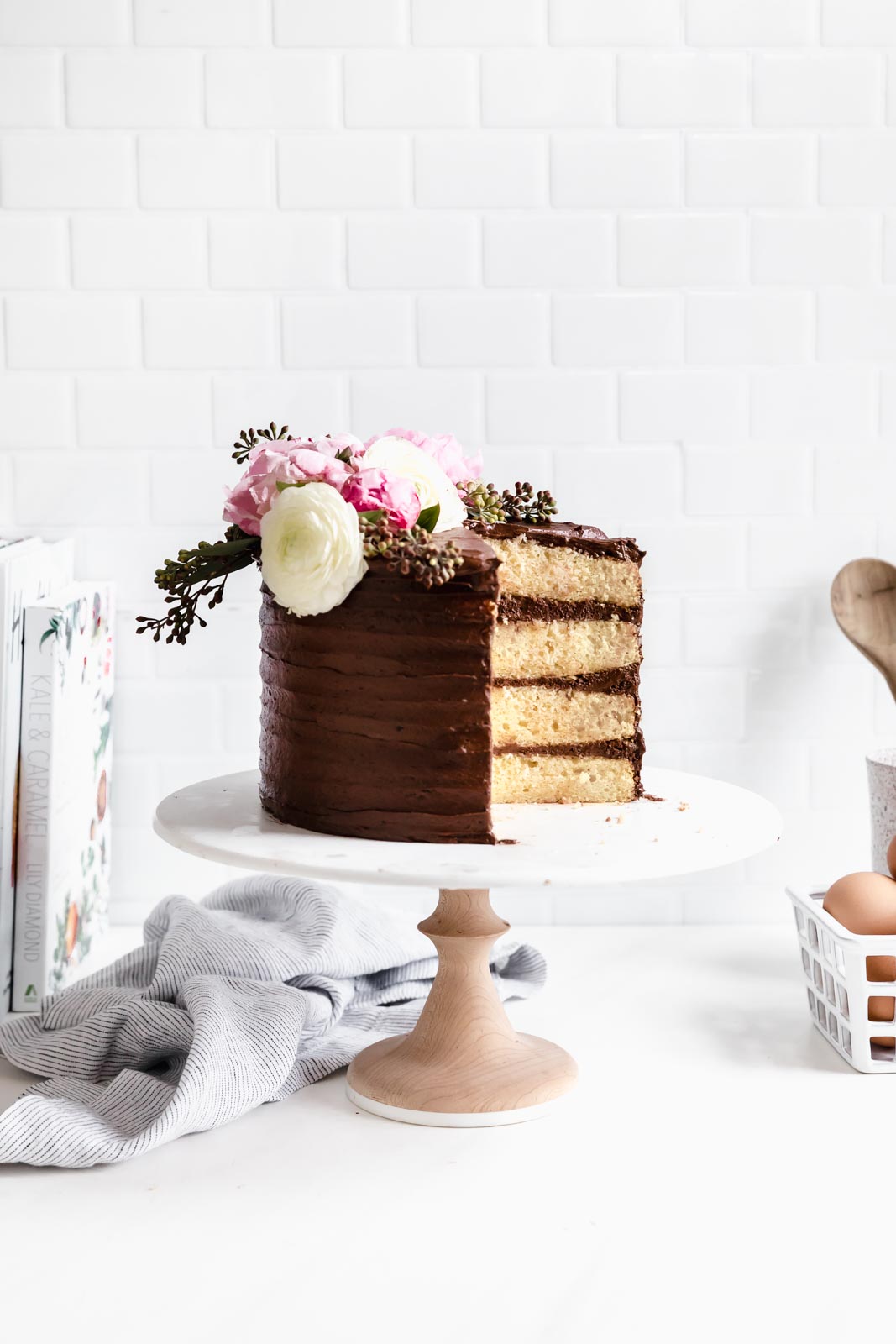 Make any day feel like a birthday with the best ever vanilla cake with chocolate frosting. This cake IS the celebration!