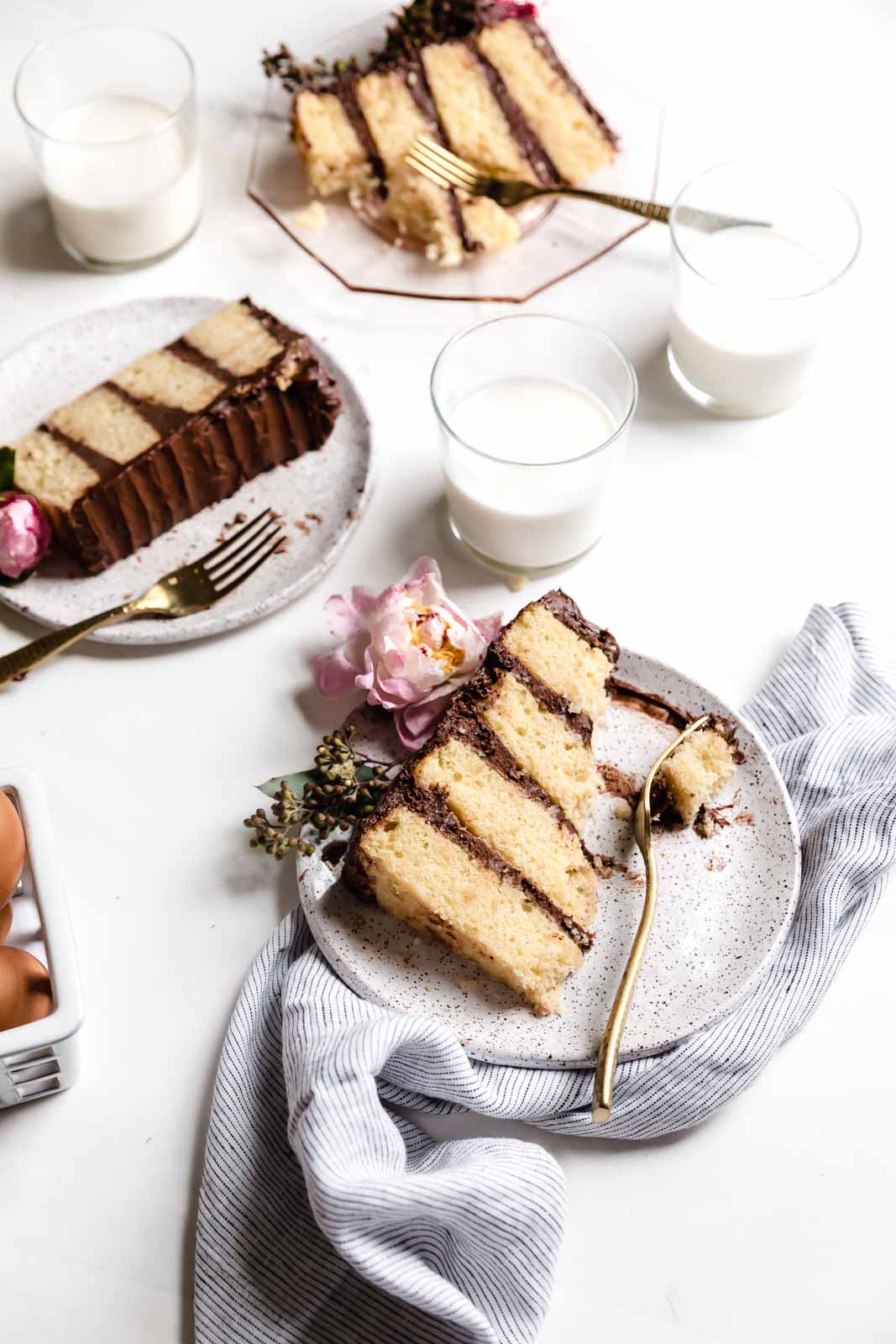 Make any day feel like a birthday with the best ever vanilla cake with chocolate frosting. This cake IS the celebration!