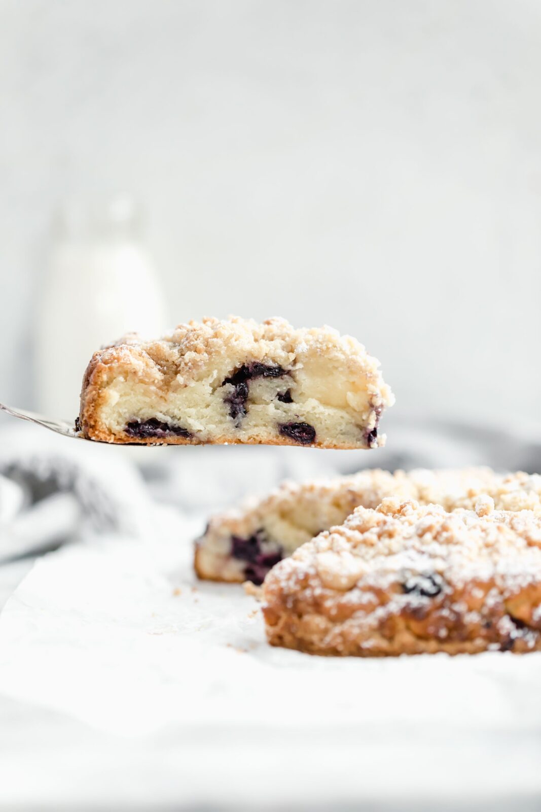Blueberry scones with a decadent streusel topping. These blueberry streusel scones are perfect for mother's day!