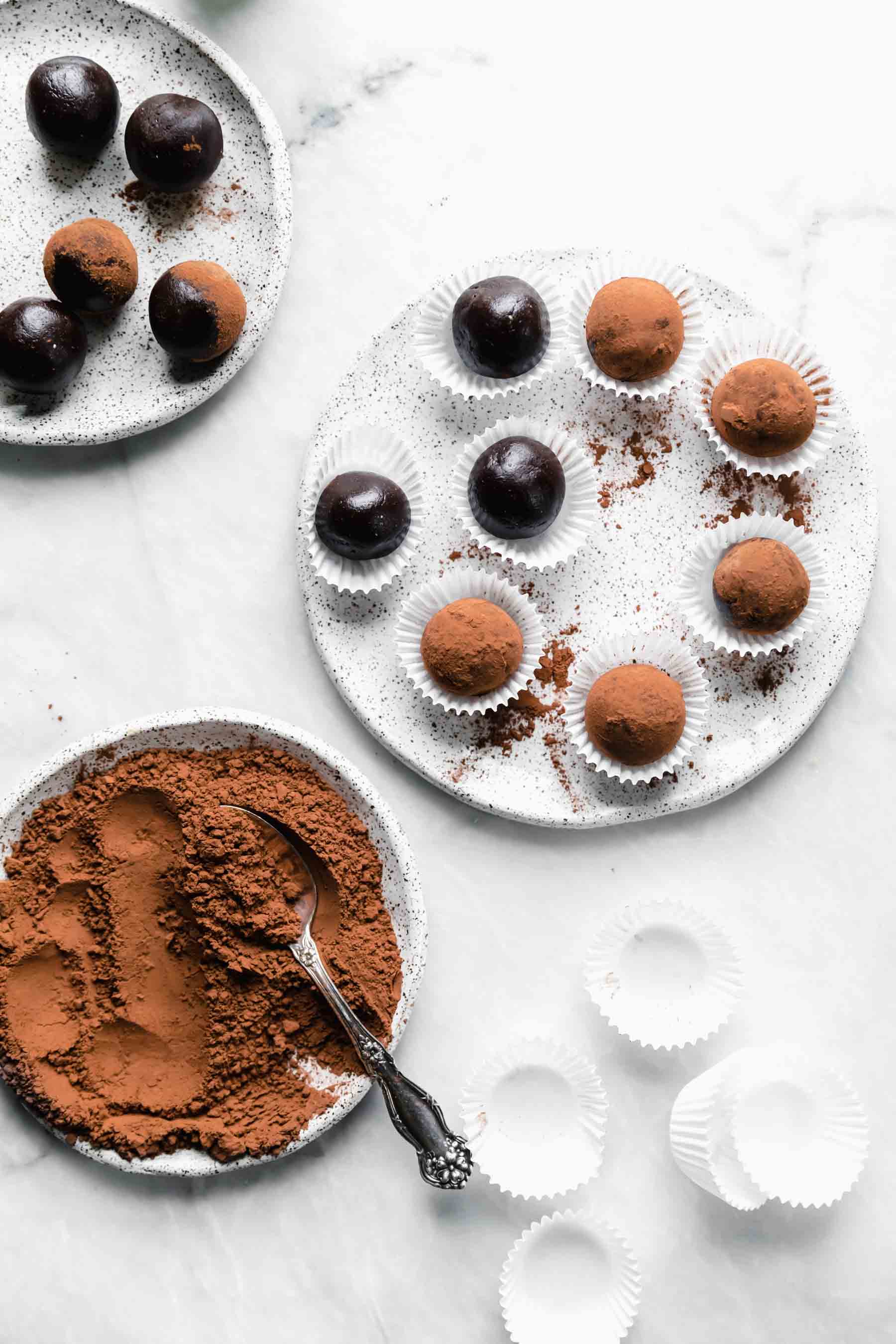 You'd never know these fudgy healthy vegan brownies truffles are raw, refined sugar free, AND gluten free. They're a chocolate lovers dream.