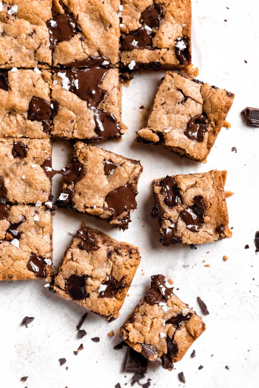 These Chocolate Chip Tahini blondies are what gooey, buttery, chocolatey dreams are made of it.