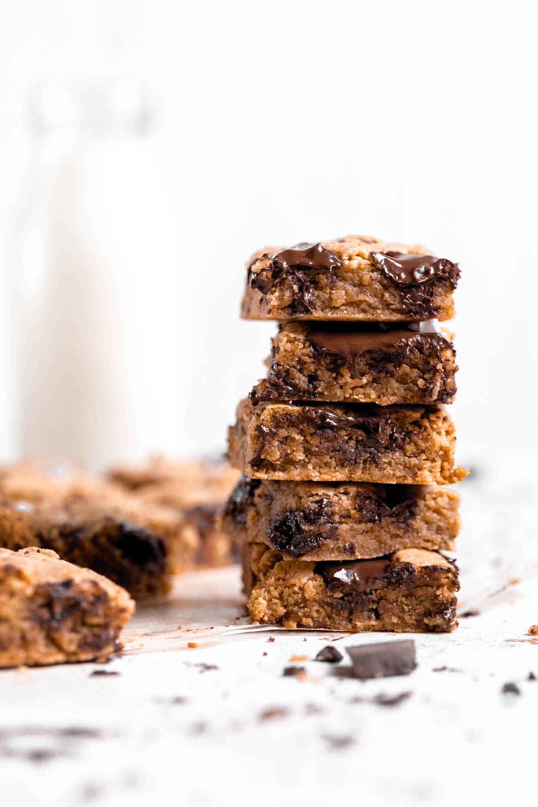 These Chocolate Chip Tahini blondies are what gooey, buttery, chocolatey dreams are made of it.