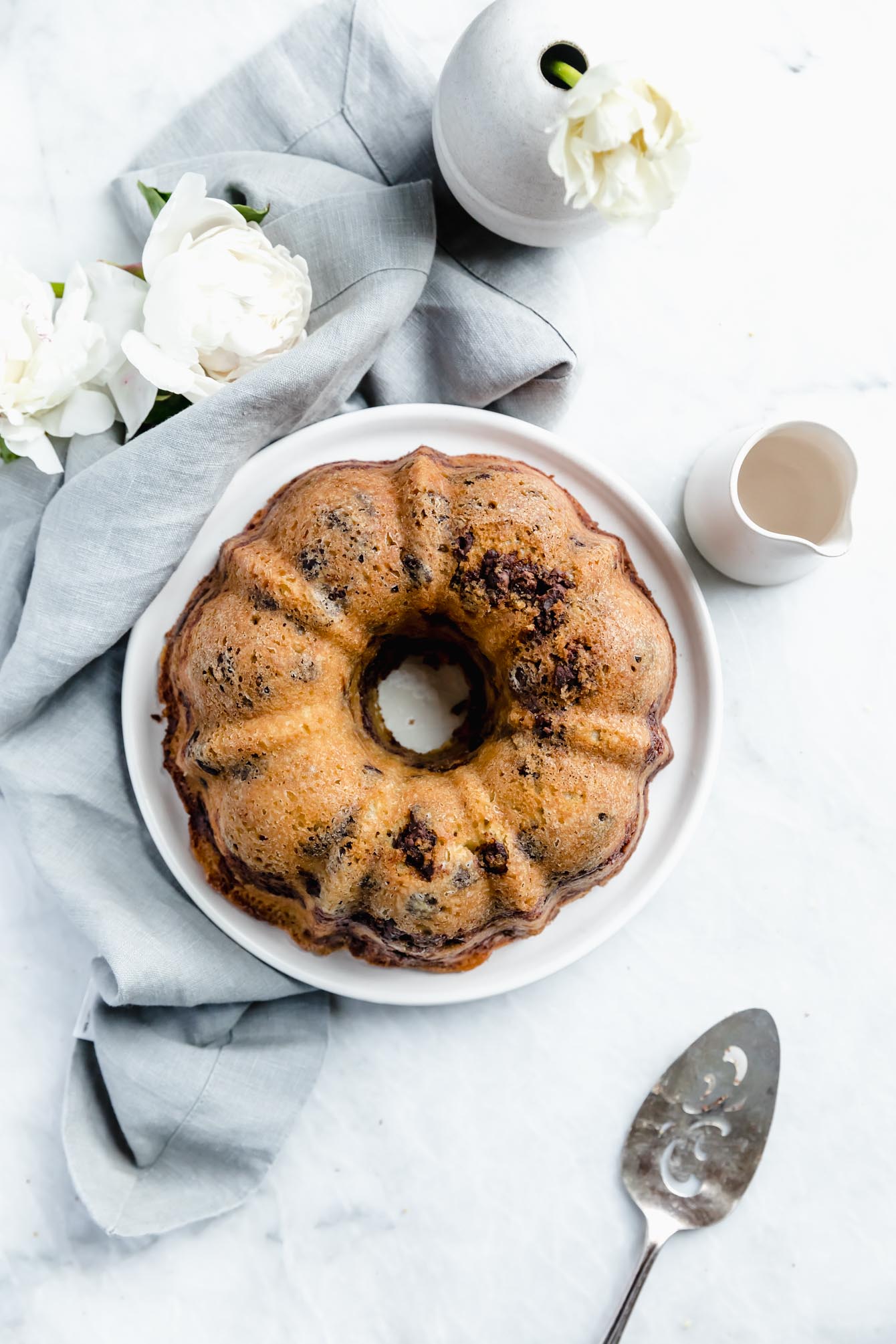 I love a good dessert disguised as breakfast. This buttery and moist Cinnamon Chocolate Chip Coffee Cake is sure to make your morning a little sweeter.