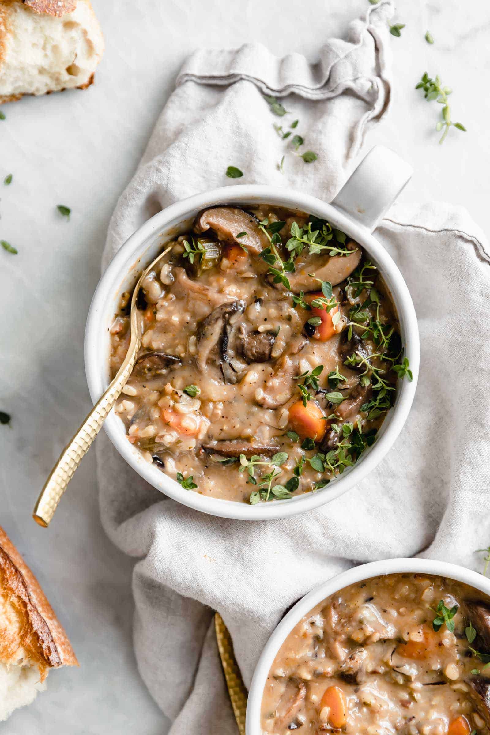 Instant Pot Mushroom Soup Recipe